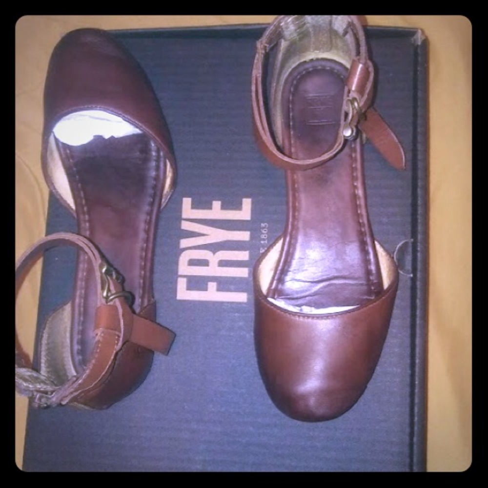 Frye shoes - Carson Knotted Ballet flat Redwood -9